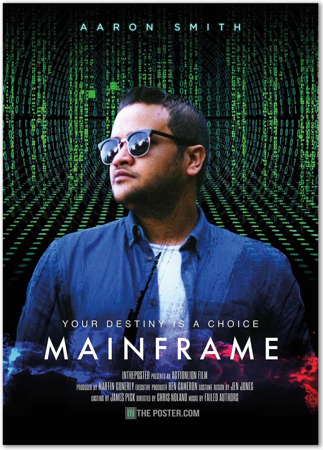 Mainframe - Personalized SciFi Movie Poster - In The Poster