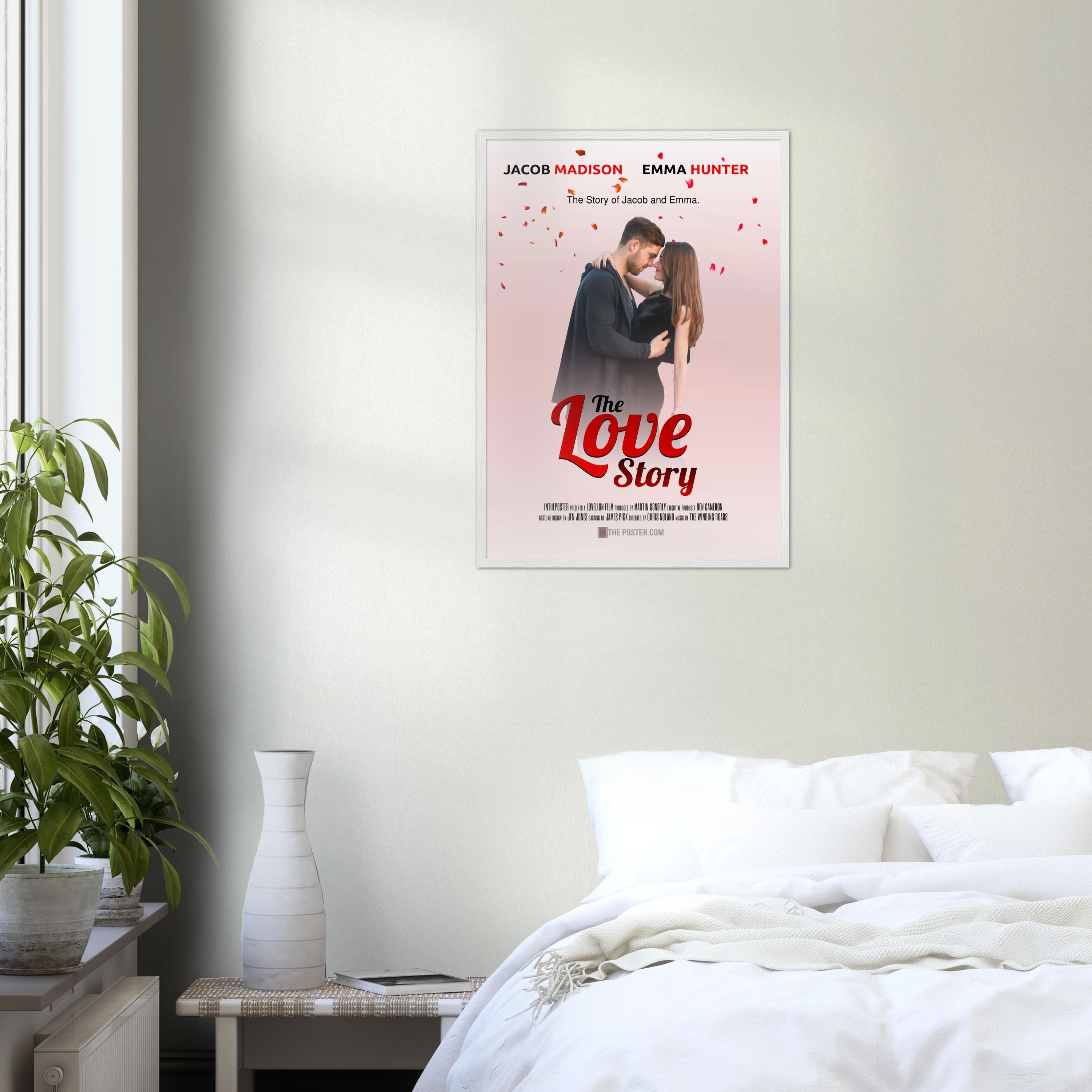 Our Love Story Canvas Print, Keepsake For Boyfriend